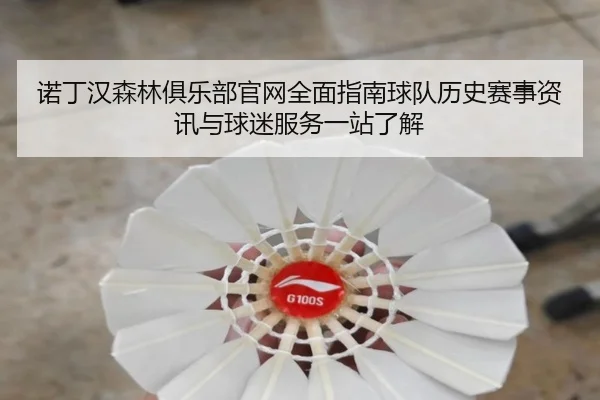 诺丁汉森林俱乐部官网全面指南球队历史赛事资讯与球迷服务一站了解